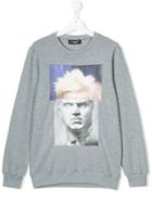 Neil Barrett Kids Punked Aurelius Hybrid Print N.7 Peroxide On Marble