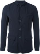 Herno Buttoned Jacket, Men's, Size: 46, Blue, Polyamide/spandex/elastane