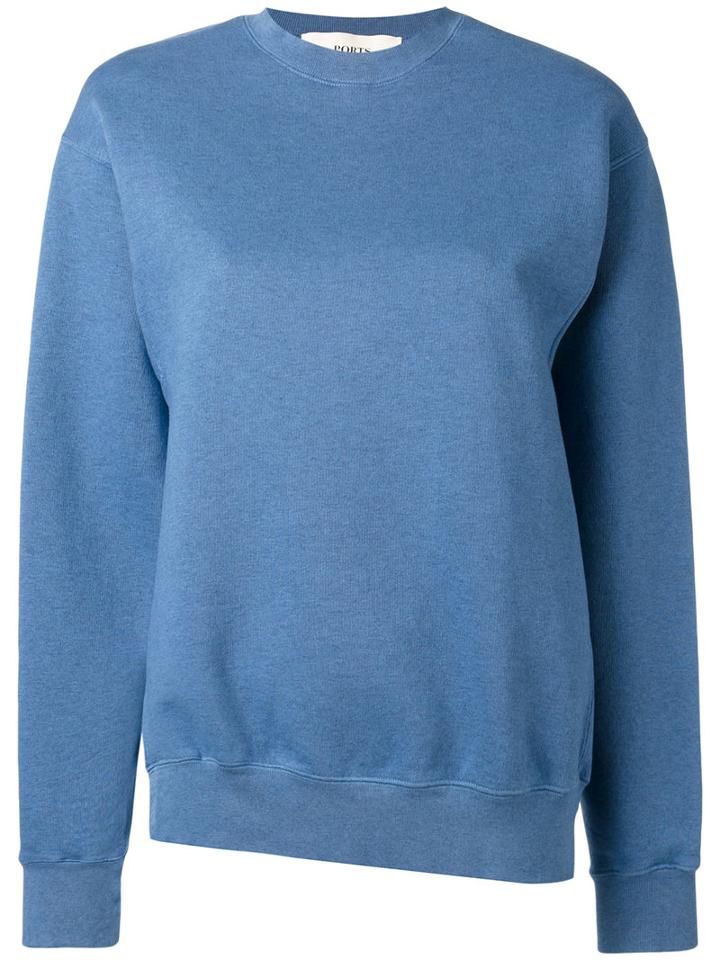 Ports 1961 - Cut-out Detail Jumper - Women - Cotton - S, Blue, Cotton