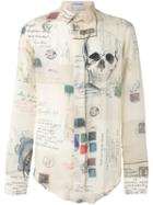 Alexander Mcqueen - Printed Shirt - Men - Silk/cotton - 16, Nude/neutrals, Silk/cotton