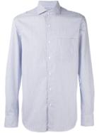 Aspesi Striped Chest Pocket Shirt - Blue