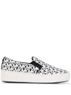 Michael Michael Kors Logo Slip-on Sneakers - Black