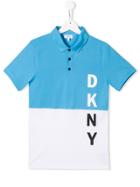 Dkny Kids Logo Polo T-shirt - Blue