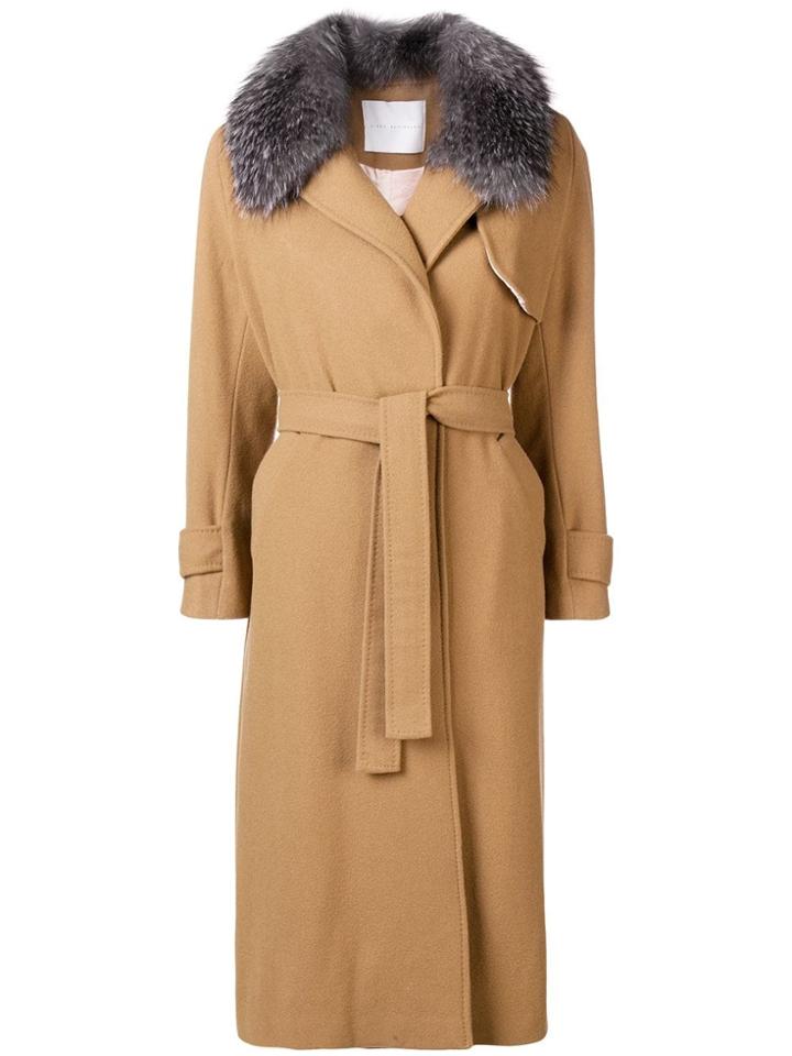 Giada Benincasa Belted Coat - Nude & Neutrals
