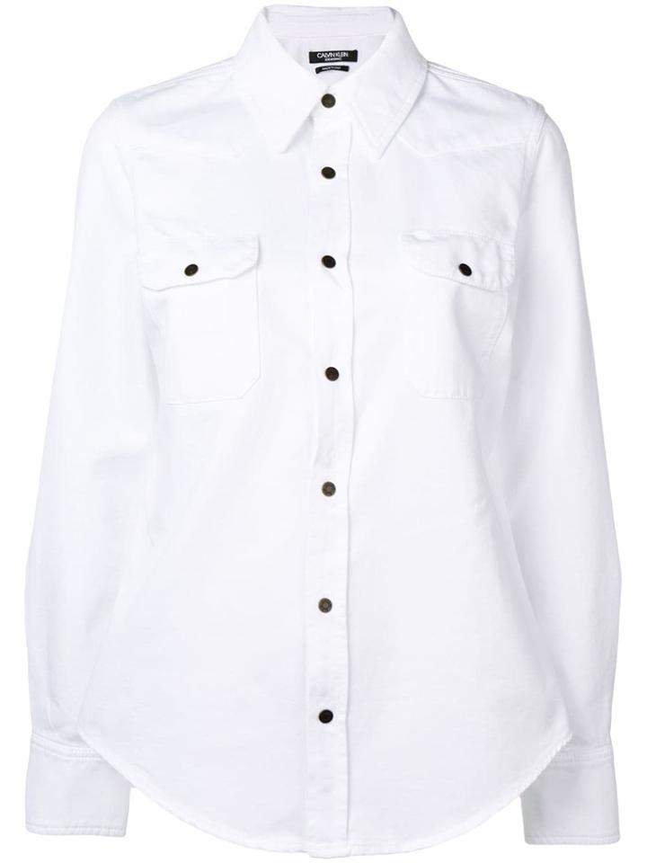 Calvin Klein 205w39nyc Oversized Style Shirt - White