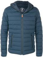 Save The Duck Quilted Hooded Jacket - Blue