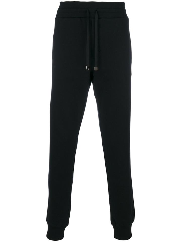 Dolce & Gabbana Embroidered Sweatpants - Black