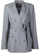 Rachel Comey Double Breasted Blazer, Women's, Size: 6, Grey, Polyester/rayon/wool