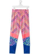 Kenzo Kids Teen Logo-printed Leggings - Pink
