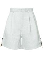 Kolor Tailored Zip Shorts - Grey