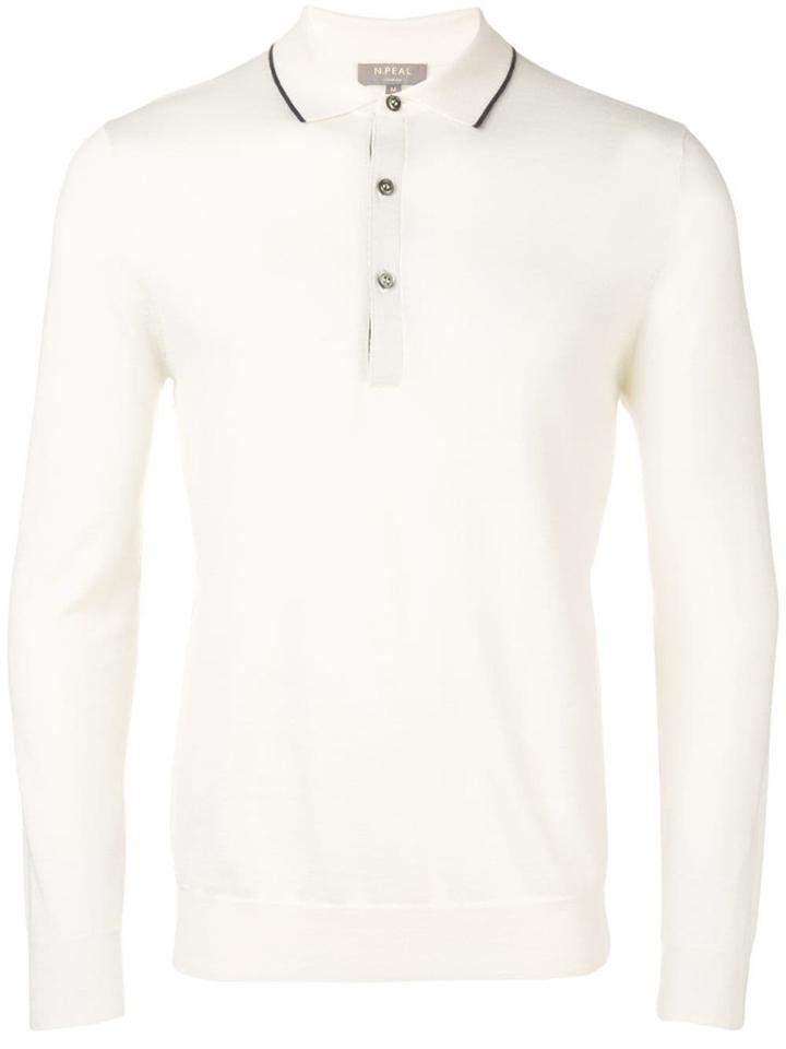 N.peal Longsleeved Polo Shirt - Neutrals