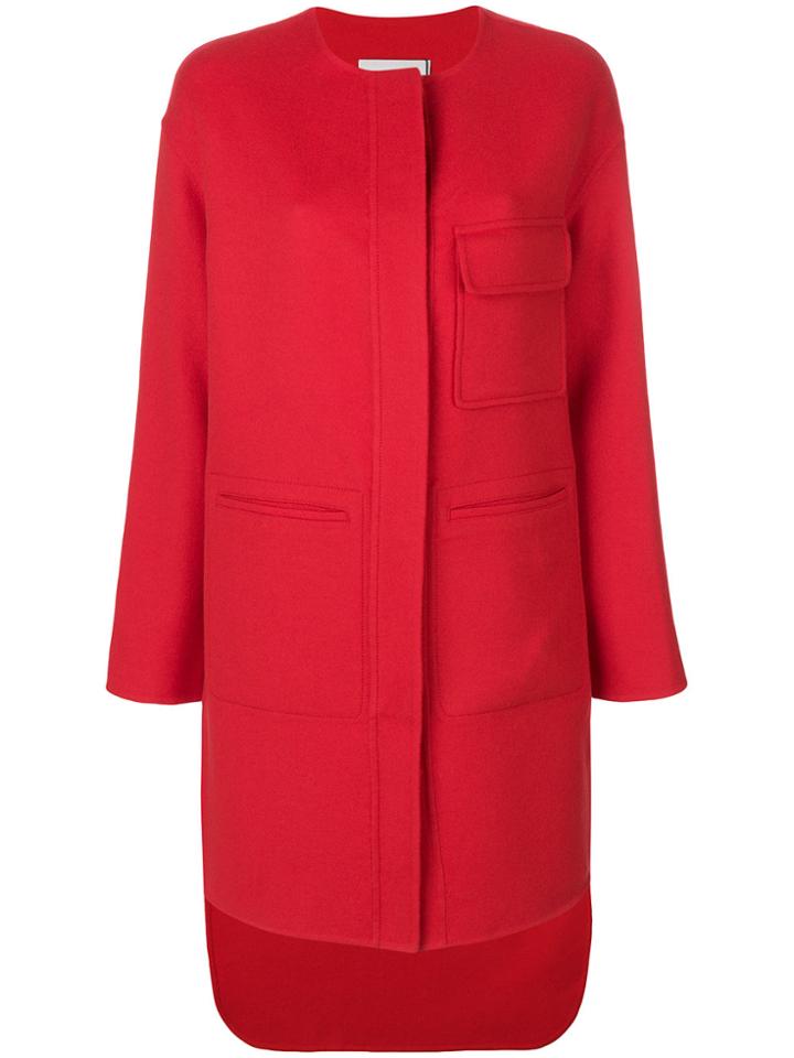 Pringle Of Scotland Single Breasted Coat - Red