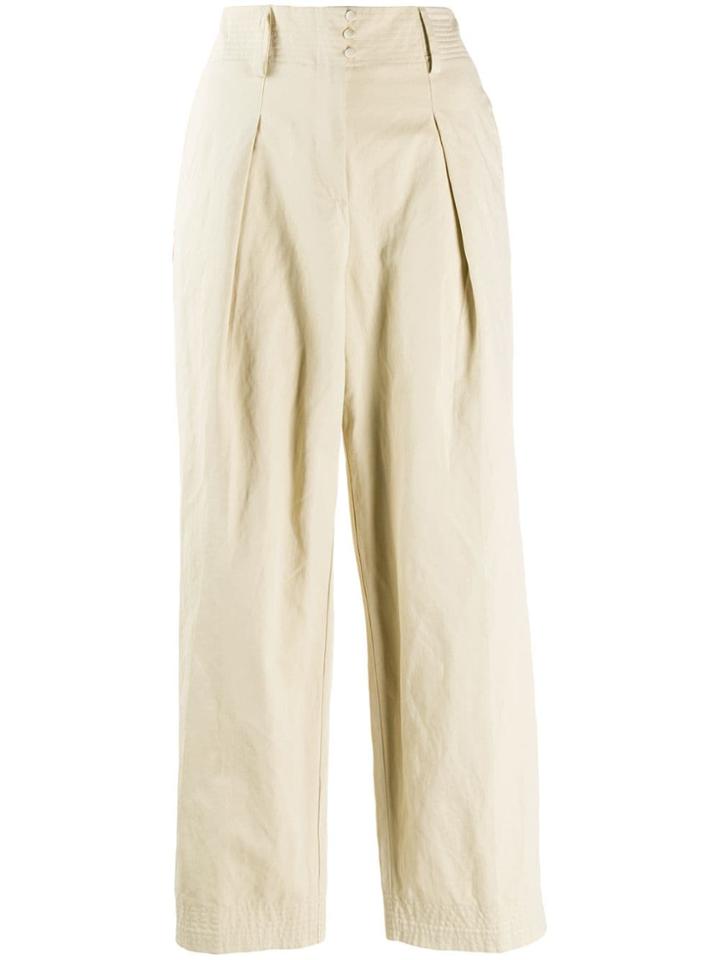 Forte Forte Stitched Waistband Trousers - Neutrals