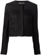 Jason Wu Cropped Lace Jacket, Women's, Size: 2, Black, Cotton/polyamide/viscose/silk