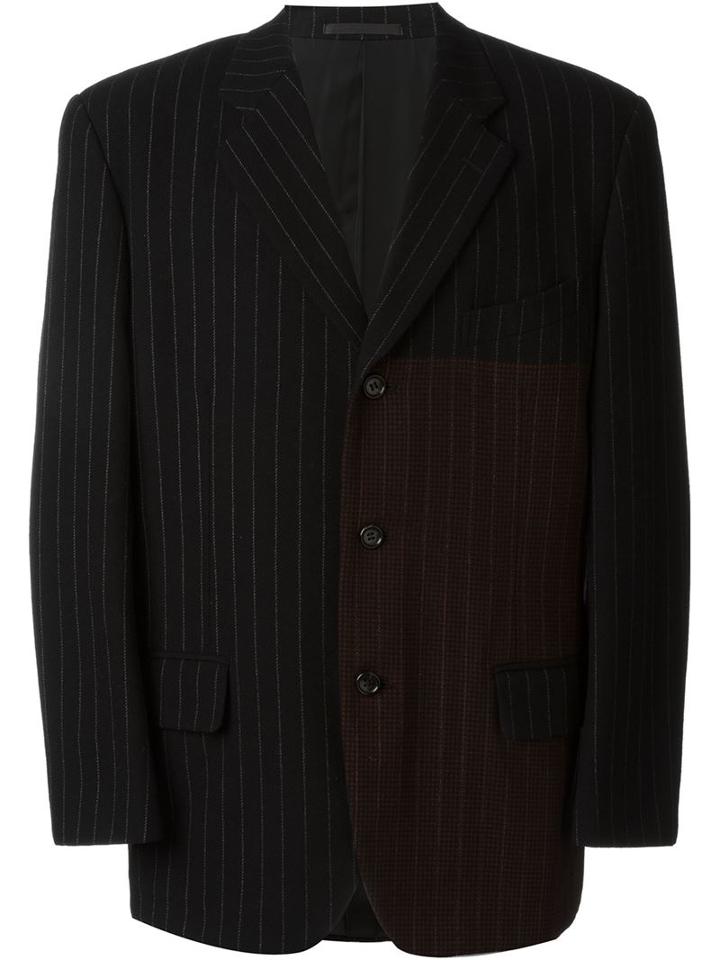 Comme Des Garçons Vintage Pinstripe Blazer, Men's, Size: Medium, Black