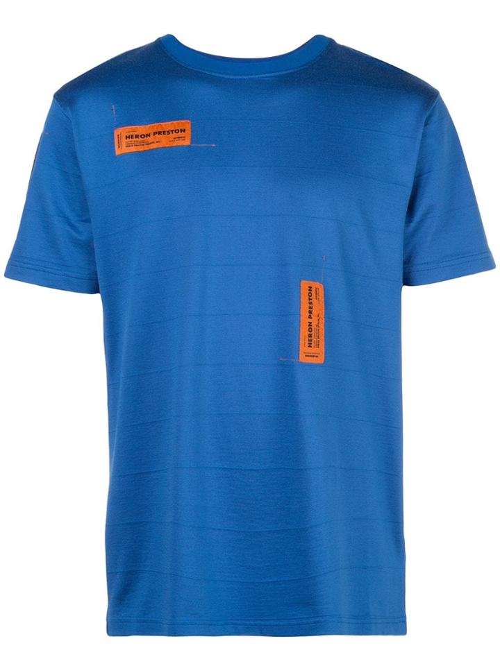 Heron Preston Logo Embroidered T-shirt - Blue