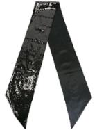 Dsquared2 Sequin Embellished Scarf, Men's, Black, Polyester/silk