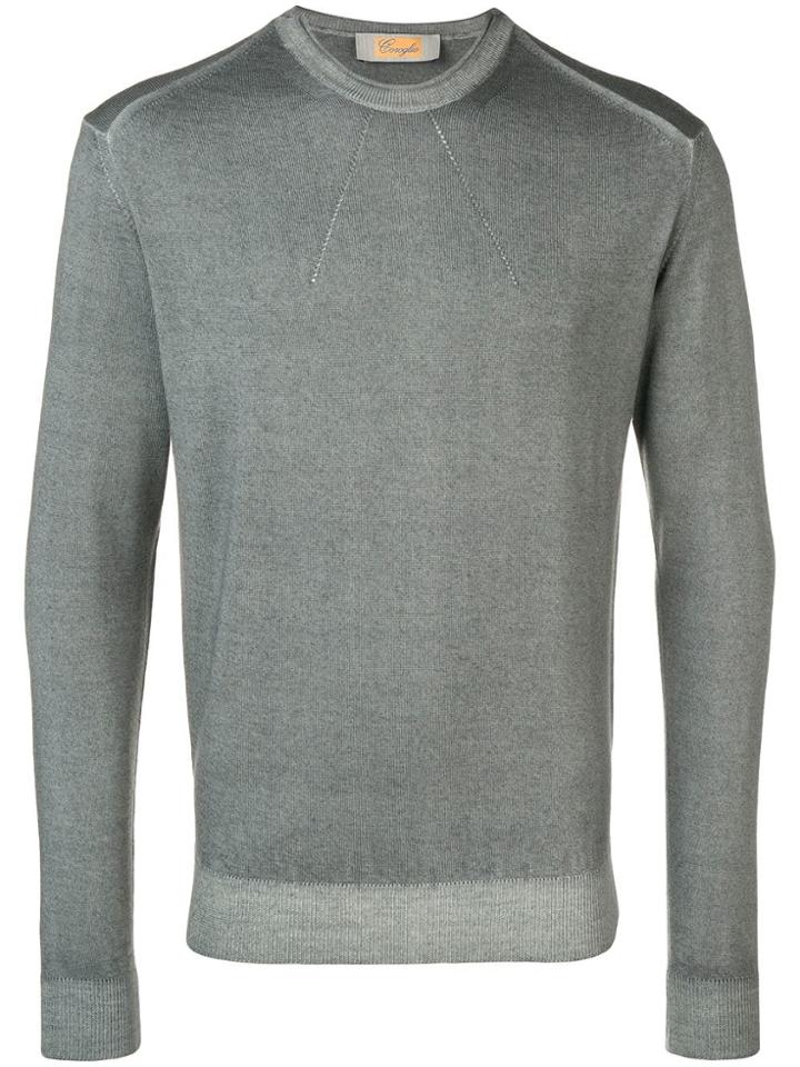 Entre Amis Round Neck Sweater - Grey