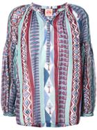 Le Sirenuse Printed Button Up Shirt - Blue