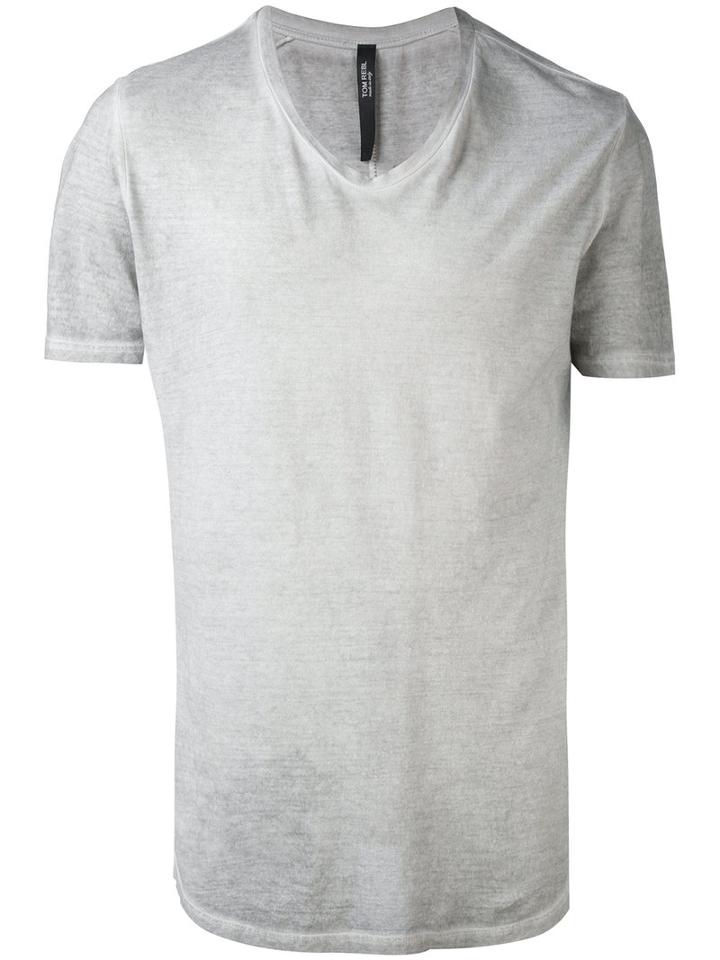 Tom Rebl - Classic T-shirt - Men - Cotton - S, Grey, Cotton