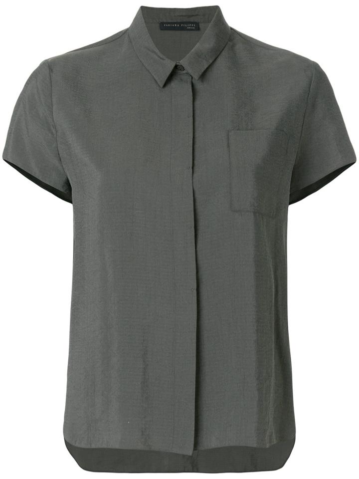 Fabiana Filippi Pointed Collar Shirt - Grey