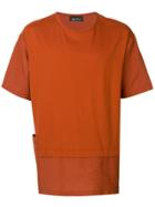 Andrea Ya'aqov Layered Crew-neck T-shirt - Orange