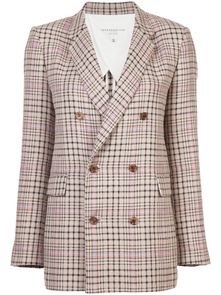 Tomorrowland Spring Tweed Jacket - Nude & Neutrals