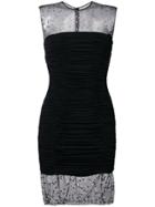 Balmain Rhinestone Embellished Mini Dress - Black