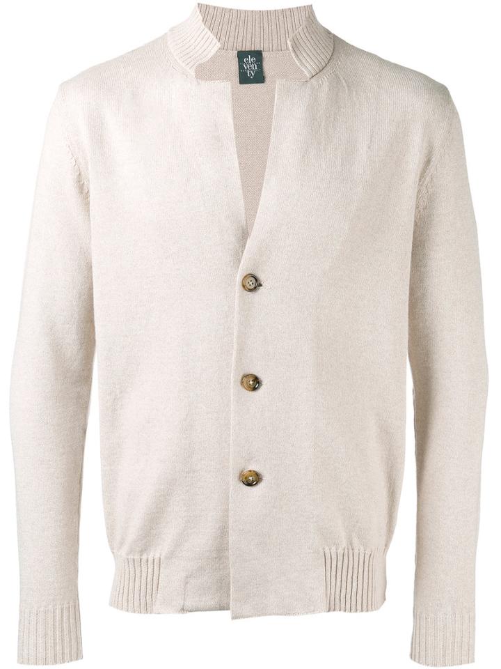 Eleventy - Three Button Cardigan - Men - Cotton - Xl, Nude/neutrals, Cotton