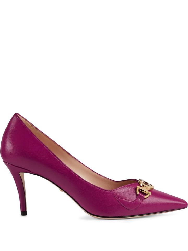 Gucci Zumi Mid-heel Pumps - Purple