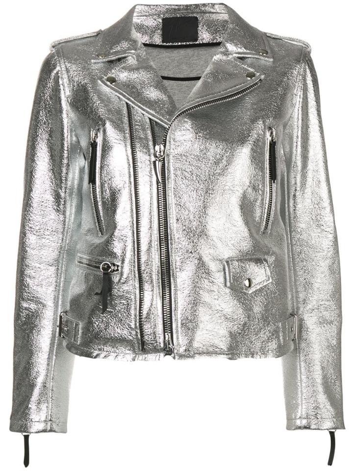 Giuseppe Zanotti Berlyn Biker Jacket - Silver