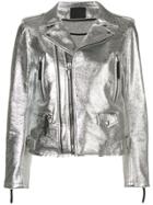 Giuseppe Zanotti Berlyn Biker Jacket - Silver