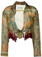 Dolce & Gabbana Vintage Printed Cropped Blouse