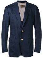 Loro Piana - Buttoned Blazer - Men - Silk/cupro/cashmere/goat Suede - 48, Blue, Silk/cupro/cashmere/goat Suede