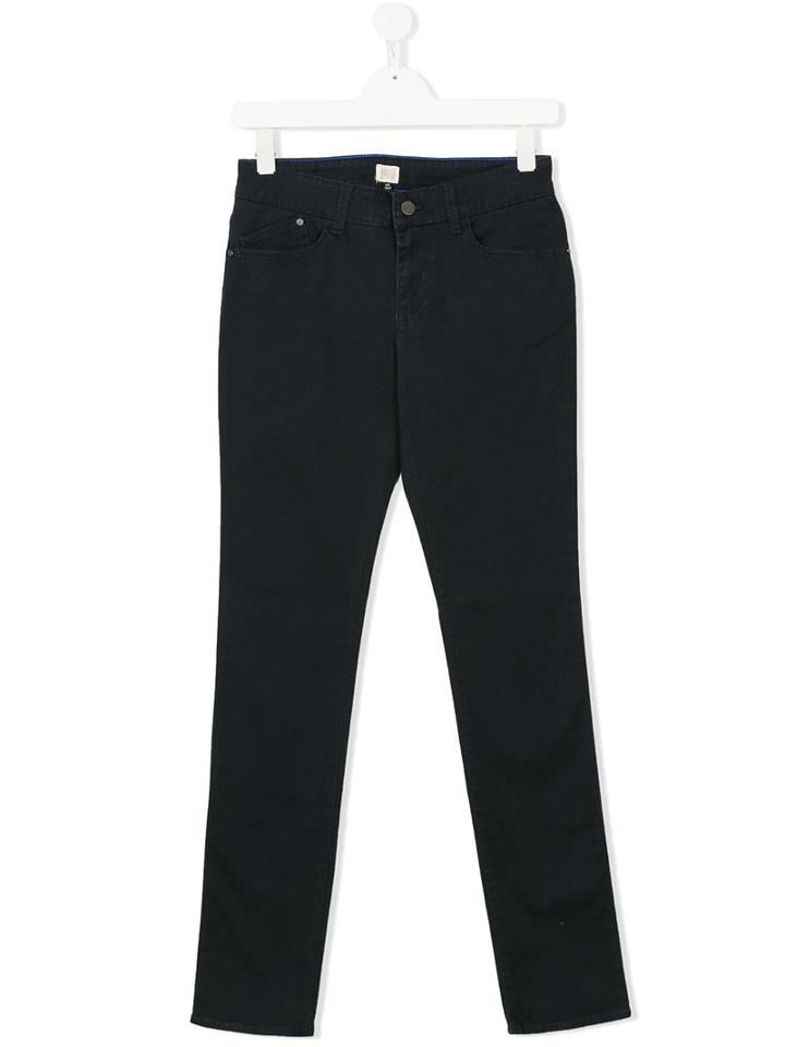 Armani Junior - Casual Trousers - Kids - Cotton/spandex/elastane - 16 Yrs, Blue