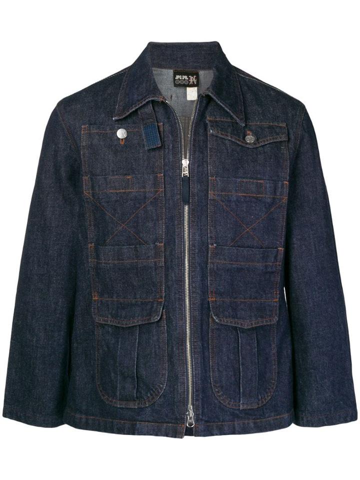 Jean Paul Gaultier Pre-owned Zipped Denim Jacket - Blue