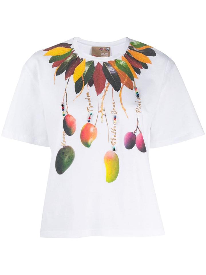 Pinko X Stella Jean X Treedom Feather Print T-shirt - White