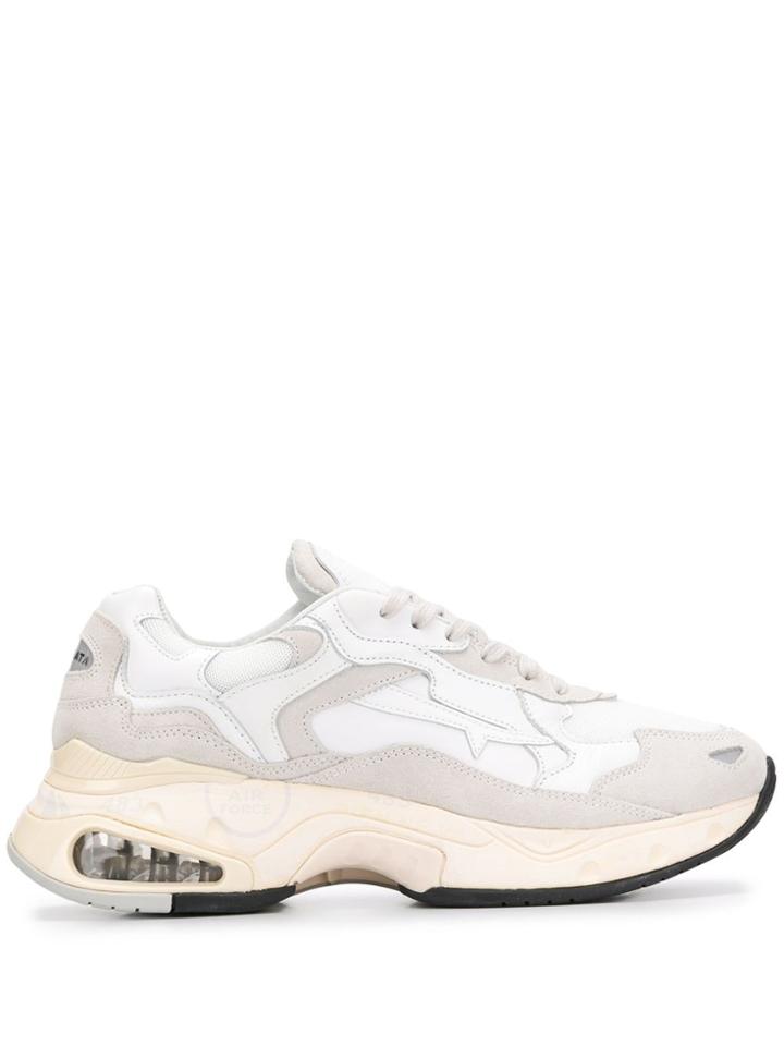 Premiata Sharky Panelled Sneakers - White