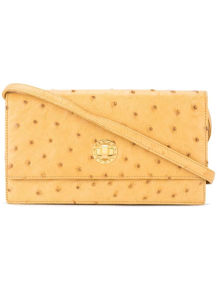 Bulgari Vintage Logo Shoulder Bag - Brown