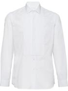 Prada Poplin Tuxedo Shirt - White