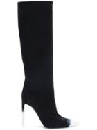 Tom Ford Ombre Toe Cap Knee High Boots - Black