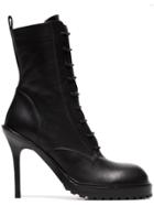 Ann Demeulemeester Annd 100 Lthr Lcup Stiletto Bt - Black