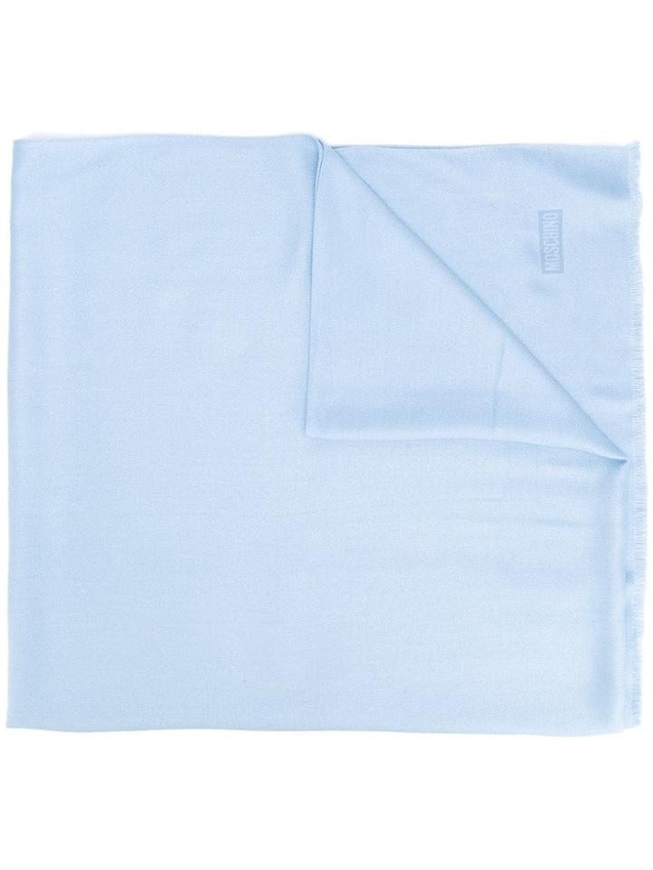 Moschino Frayed Edge Scarf - Black