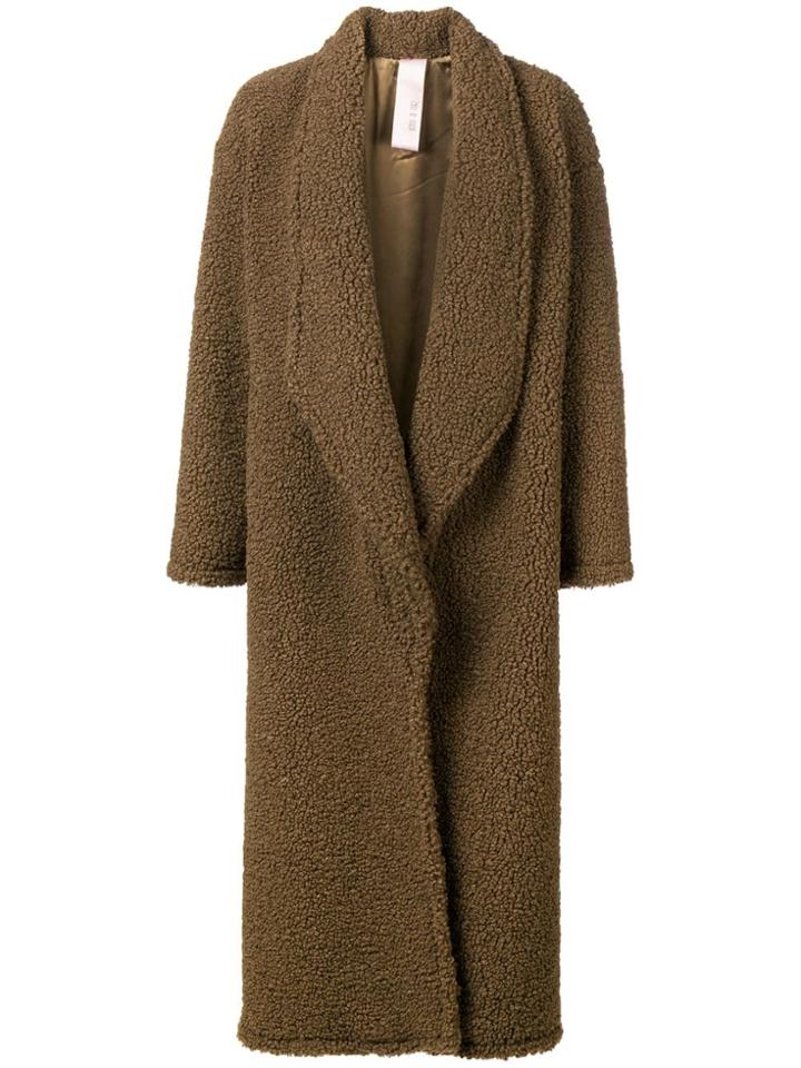 Venus Long Open Coat - Brown