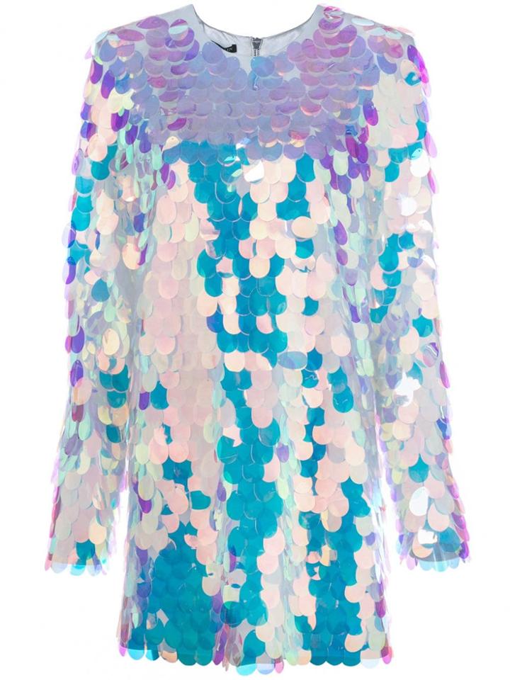 Balmain Paillette Short Dress - Multicolour