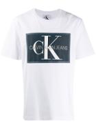 Calvin Klein Jeans Square Logo Print T-shirt - White