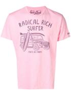 Mc2 Saint Barth Surf Print T-shirt - Pink