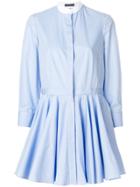Alexander Mcqueen Pleated Peplum Hem Shirt - Blue