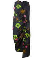 Isa Arfen Tropical Print Dress, Women's, Size: 10, Black, Cotton/silk