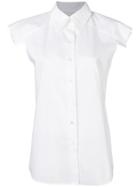 Mm6 Maison Margiela Cap Sleeve Shirt - White